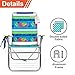 High Seat Beach Folding Chair Lightweight Alumium Frame Recline with Cup Holder and Storage Pouch for Outdoor Camping Hiking