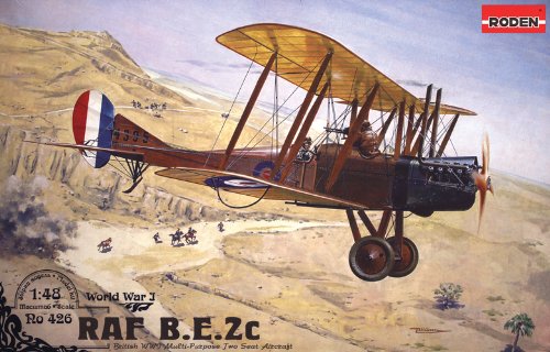 Roden Royal Air Force BE2C Airplane Model Kit
