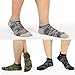 M&Z Men's Low Cut Socks Anti-slid High Grade Camouflage Sock 4 Seasons(4pack)