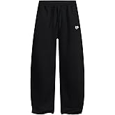 Aelfric Eden Mens Wide Leg Sweatpants Solid Arc Sweat Pants Open Bottom Casual Athletic Lounge Pants with Pockets