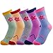 JOYCA and Co. 5 Pairs Womens Cute Colorful Fashion All Season Cotton Crew Socks (Sakura) One Size