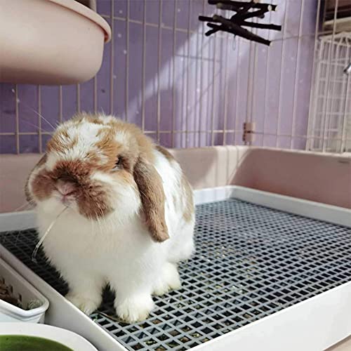 22x18 Super Large Rabbit Litter Box with Grate, Rabbit Litter Pan for