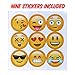 Fidget Force - Heart Eyes Emoji Glow in the Dark Spinner - Keeps Fidgety Hands at Play - ADHD, Anxiety, Autism & Stress Reducer - Hand Spinner & Fidget Spinner Toys for Adult - 9 Free Emoji Stickers