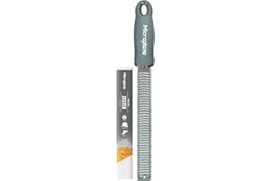 Premium Classic Zester - Eucalyptus Green | Lemon Zester Tool, Hard Cheese & Vegetable Grater | for Citrus, Parmesan Cheese, 