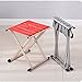Nadalan Mini Portable Outdoor Folding Chair Metal Folded Stool for Camping/Fishing/Garden/Beach/Travelingthumb 2