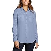 Eddie Bauer Women's Departure Stretch Moisture Wicking Long Sleeve Shirt with UPF 50
