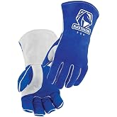 Black Stallion (320) CushionCore Lined Stick Glove, Cowhide Leather, Padded Liner, Heat Resistant, Kevlar Stitching