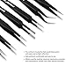 PIXNOR Precision Tweezer Set - 7Pcs ESD Anti-static Tweezers Set Stainless Steel Long Tweezers with Curved, Pointed, Slanted Tips for Eyebrow, Eyelash Extension, Craft, Jewelry, Soldering & Laboratory