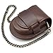WZC PU Red Pocket Watch Protection Case with 37.5 Chain
