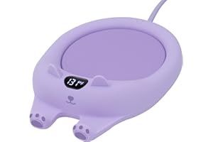 PUSEE Mug Warmer,Coffee Warmer for Desk Candle Warmer Auto Shut Off,Coffee Cup Warmer with 3 Temp Settings,Electric Beverage Warmer Plate for Coffee,Tea,Water Milk and Cocoa(Not Include Cup)