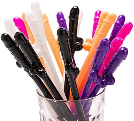 funny bachelorette party decorations hen party a straw drinking and Decorative straw Set of 32