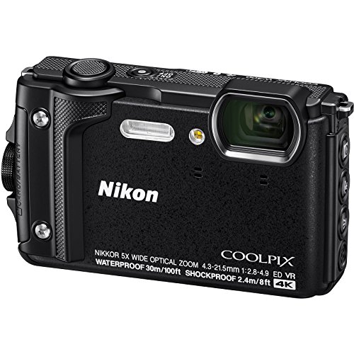 Nikon-Coolpix-W300-4K-Wi-Fi-Shock-Waterproof-Digital-Camera-Black-with-32GB-Card-Battery-Case-Grip-Floating-Handle-Kit