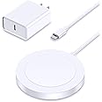 Magnetic Wireless Charger: Mag-Safe iPhone Charging Pad Compatible with iPhone 15 Pro Max Plus 14 Pro Max Plus 13 Pro Max 12 