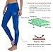 Queenie Ke Women Power Stretch Plus Size High Waist Yoga Pants Running Tights Size M Color Dream Blue