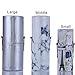 EMOCCI Makeup Brush Holder Large Capacity Make up Brush Case Organizer Cosmetic Cup Cylinder Storage Box Bag Pu Leather (Silver)