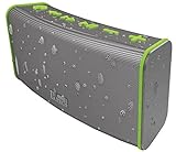 iHome Rechargeable Splash Proof Stereo Bluetooth Speaker - Gray/Green (IBT33GQC)