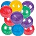 4E's Novelty Knobby Bouncy Balls, Great Birthday Party Favors, Assorted Colors, 5 X 5 inches Pack of 12 Parties Supplies, Deflated, Outdoor Games Activities