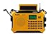 Kaito KA700 Bluetooth Emergency Hand Crank Dynamo & Solar Powered AM FM Weather Band Radio with Recorder and MP3 Player - Rugged Design for Hiking, Camping, Construction Sites, Etc.(Yellow)