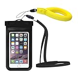 Lizber Universal Waterproof Case and Floating Strap Combination Best Waterproof Dry Bag for iPhone 6S Plus, Samsung up to 6.0" Diagonal keep Your Device from Sinking Perfect for Outdoor Activities