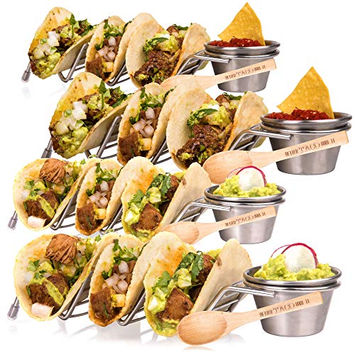 image for Better Taco Bout It Taco Shell Stand Up Holders - 4 Pack Premium Stain