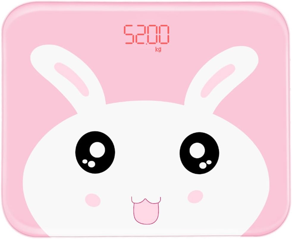 Pink Large LED Display Digital Scales Electronic Personal Scales USB Charging Weighing Scales Weight Scales