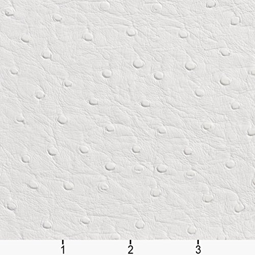 G700 White Ostrich Emu Outdoor Indoor Marine Vinyl By The Yard From Nassimi