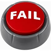 Epic Fail Button &ndash; Sad Trombone Sound Effect, Funny Office Gift SoundRX | Livestream reactions, Wrong answer buzzer for trivia, classroom quizzes, game nights, sports, pranks and white elephant gifts
