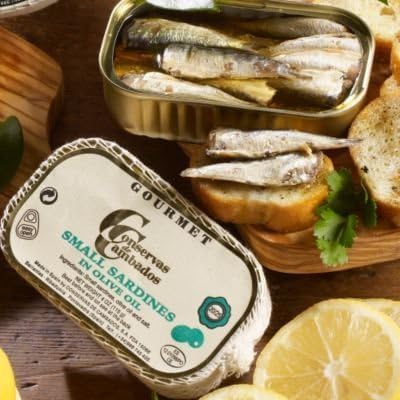 Conservas de Cambados Tiny Sardines in Olive Oil from Galicia (4 oz/111g tin) by Conservas de Cambados