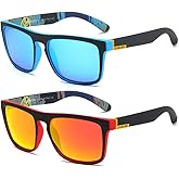 DUBERY Classic Polarized Sunglasses for Men Women Retro 100% UV Protection Driving Sun Glasses D731