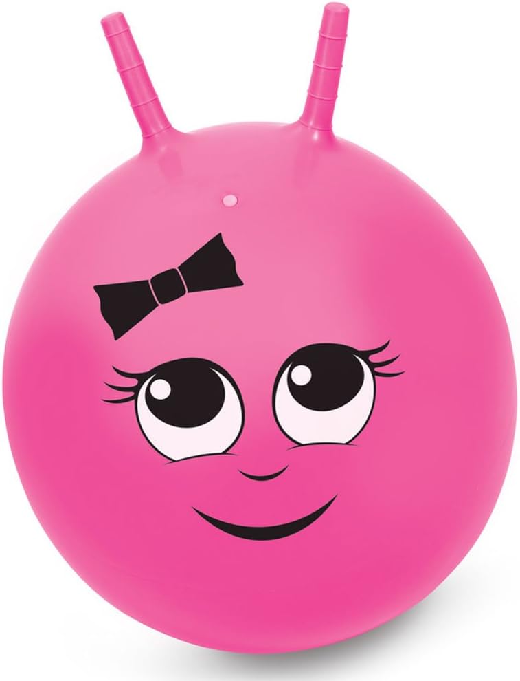 LDREAMAM Kids Bright Pink Large Bouncy Junior Childrens Feminine Sally Space Hopper