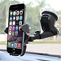 Phone Holder for Car, MANORDS Universal Long Neck One Touch Car Mount Holder Compatible iPhone Xs XS Max XR X 8 8 Plus 7 7 Plus Samsung Galaxy S10 S9 S8 S7 S6 LG Nexus Sony and More