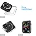GeeRic Screen Protector Compatible with Apple Watch 40mm Series 4/5, 5 Pack Soft Slim Full-Around Protective 5 Color-Clear/Black/Silver/Gold/Rose Gold