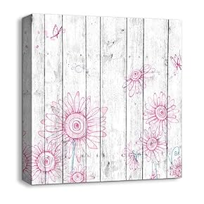Canvas Wall Art Beautiful Flowers Painting...