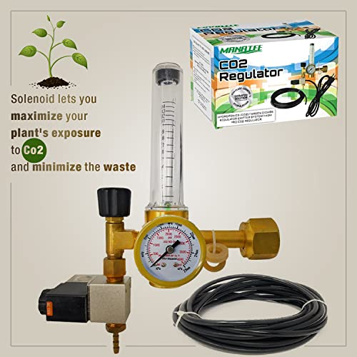 MANATEE CO2 Regulator Emitter System with Solenoid Valve Flowmeter for