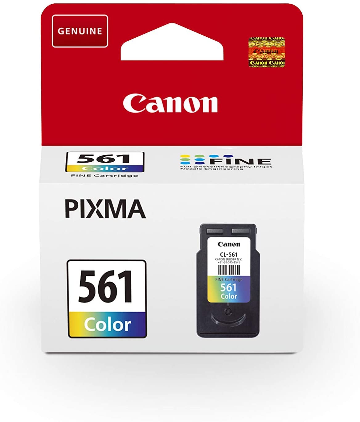 Original Ink Cartridge Compatible with Pixma Series, 180 Pages, Cyan/Magenta/Yellow, Multipack