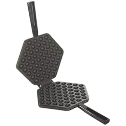 nordic wave 01890 cast aluminum stovetop hong kong bubble egg waffle maker