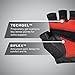 Harbinger FlexFit Non-Wristwrap Workout Weightlifting Gloves with Flexible Cushioned Leather Palm (Pair) Red/Black X-Large