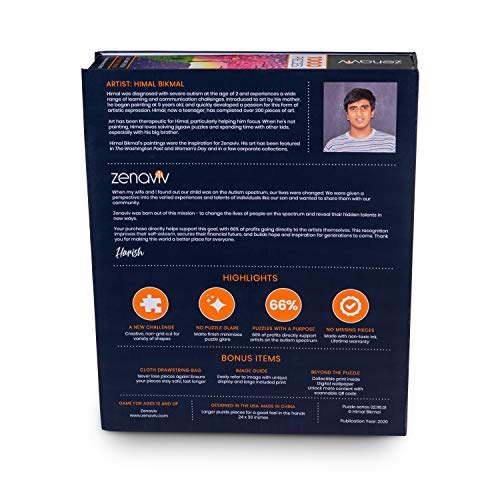 Zenaviv 1000 Piece Jigsaw Puzzle Autumn Stroll Storage Bag Unique Puzzles For Adults Teens By Artists On The Autism Spectrum Anti Glare Matte Large Creatively Cut Pieces 24 X 30 Pricepulse