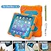 ACEGUARDER shockproof kid case for iPad Mini 1 2 3 Case ACEGUARDER Full Body Protective Premium Soft Silicone Cover Proof Case for iPad Mini 1 2 3 (Orange Blue)