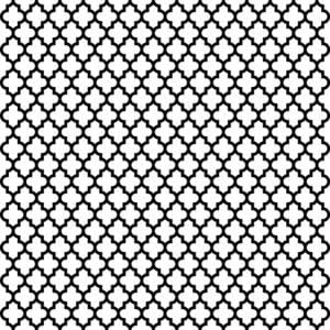 Small Quatrefoil Cover-a-Card Unmounted Cling Rubber Stamp (CC125)