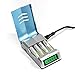 EBL 920D LCD Quick Charger with Discharge Function for AA AAA Ni-MH Ni-CD Rechargeable Batteries - Blue
