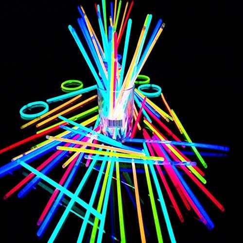 CSbrands Premium Glow Stick Bracelets (Mixed) 100 Pack
