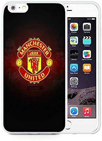 6/6S Plus TPU Cases Designed With Manchester United Logo iPhone 5 Wallpaper White Rubber Case for iPhone 6 & 6S Plus(5.5)