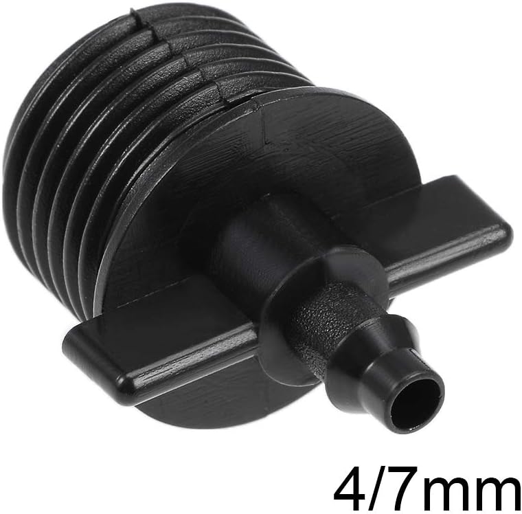 sourcing map Barb Drip Pipe Connector 1/2 BSPF Male Thread 4/7mm Hose Fitting for Garden Agricultural Irrigation System Plastic 10pcs - Image 5