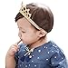 DZT1968® Baby Girl Crown Headband Head Wrap Hair Band Headwear (Gold)