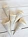 100 Wedding Cones from Books, Already Assembled Petite Book Cones, Wedding Petal Toss Cones 5,5