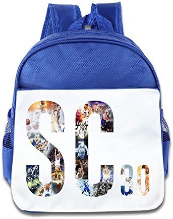 Jade Custom Cute Stephen SC Curry Baketball Player Teenager School Bagpack Bag For 1-6 Years Old RoyalBlue