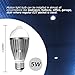 QPAU E27 5W Infrared Motion Light Bulb, Warm White