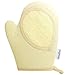 Kiloline 100% Naturals Exfoliating & Deep Cleansing Double-sided Loofah Pads Glove Nature's flexible Luffa Fibres Sponge Scrubber Brush Close Skin Massaging Regenerating For Shower & Face Cleanses