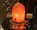 HemingWeigh Natural Himalayan Rock Salt Lamp 13-19 lbs with Wood Base, Electric Wire & Bulb